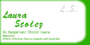 laura stolcz business card